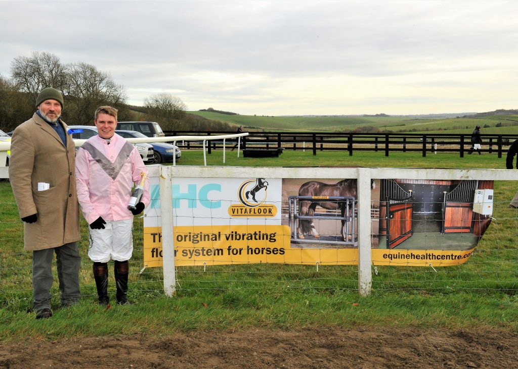 Vibrating floor for horses sponsor Barbury Point to Point Equine